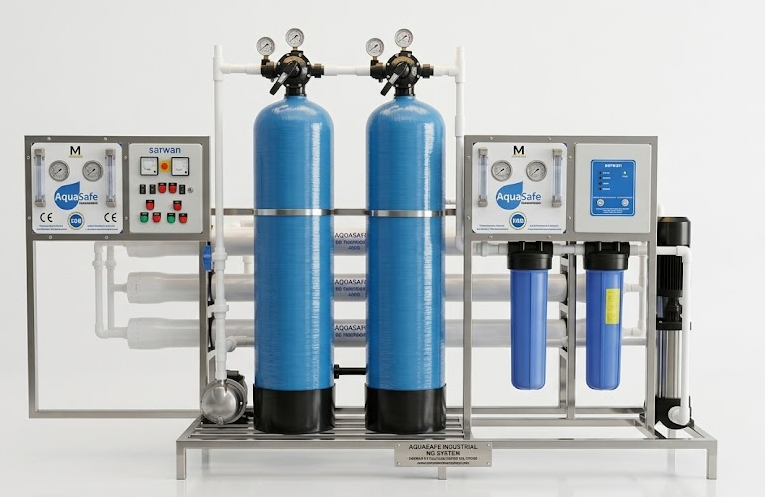 Pure Drops Industrial RO Plant 1000 LPH Skid